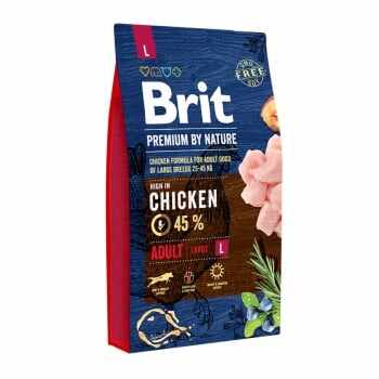 BRIT Premium By Nature Adult Large Breed, L, Pui, hrană uscată câini, 8kg