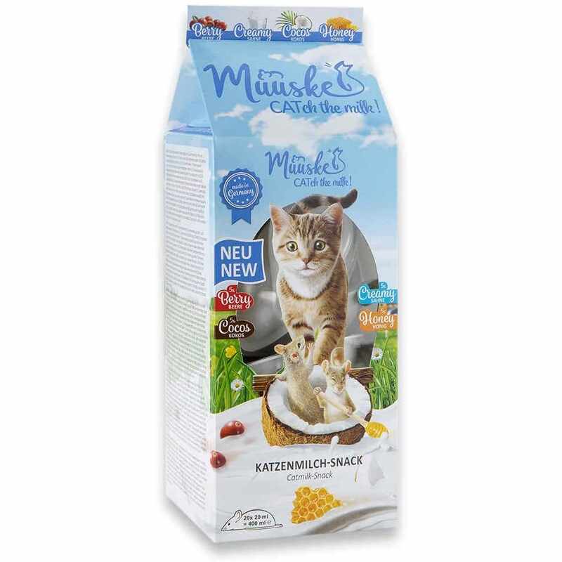 Gustare pentru pisici, Muuske Cat Milk Multipack, 20x20 ml