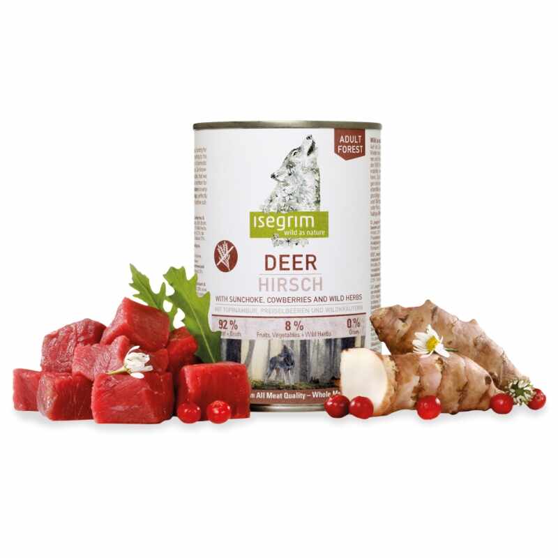 Hrana umeda, Isegrim Dog Adult Deer, 400 g