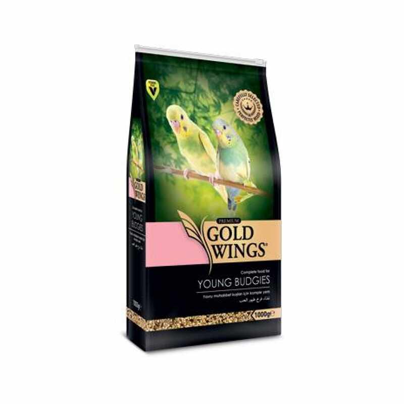 Mancare completa Premium pentru perusi tineri, Gold Wings Premium Young Budgie, 1 kg