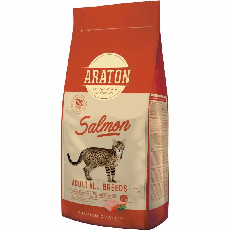 Araton Cat Adult Salmon & Chicken, 15 Kg