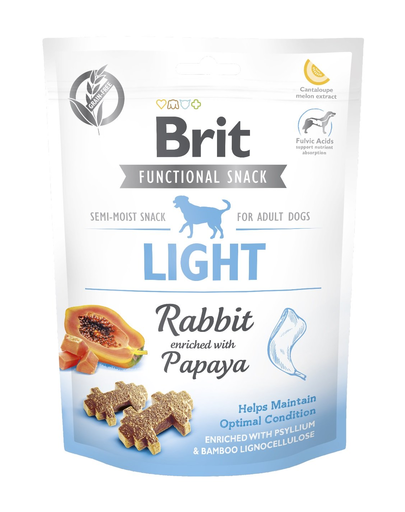 BRIT Care Dog Functional Snack Light, iepure și papaya 150 g