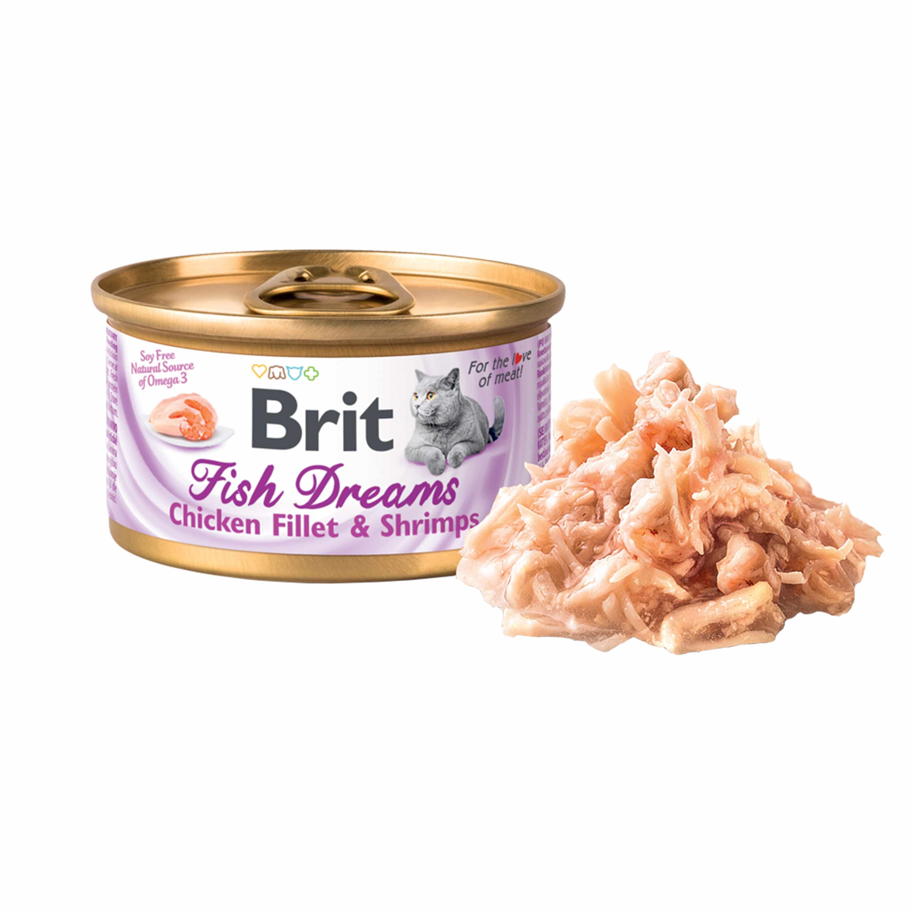 Brit Fish Dreams Chicken Fillet and Shrimps, 80 g