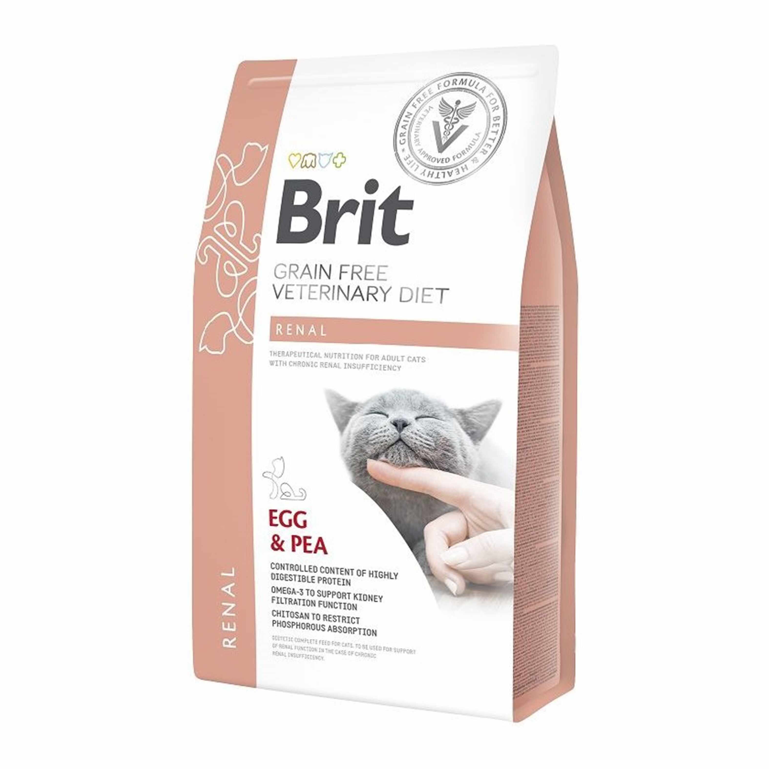 Brit Grain Free Veterinary Diets Cat Renal, 2 kg