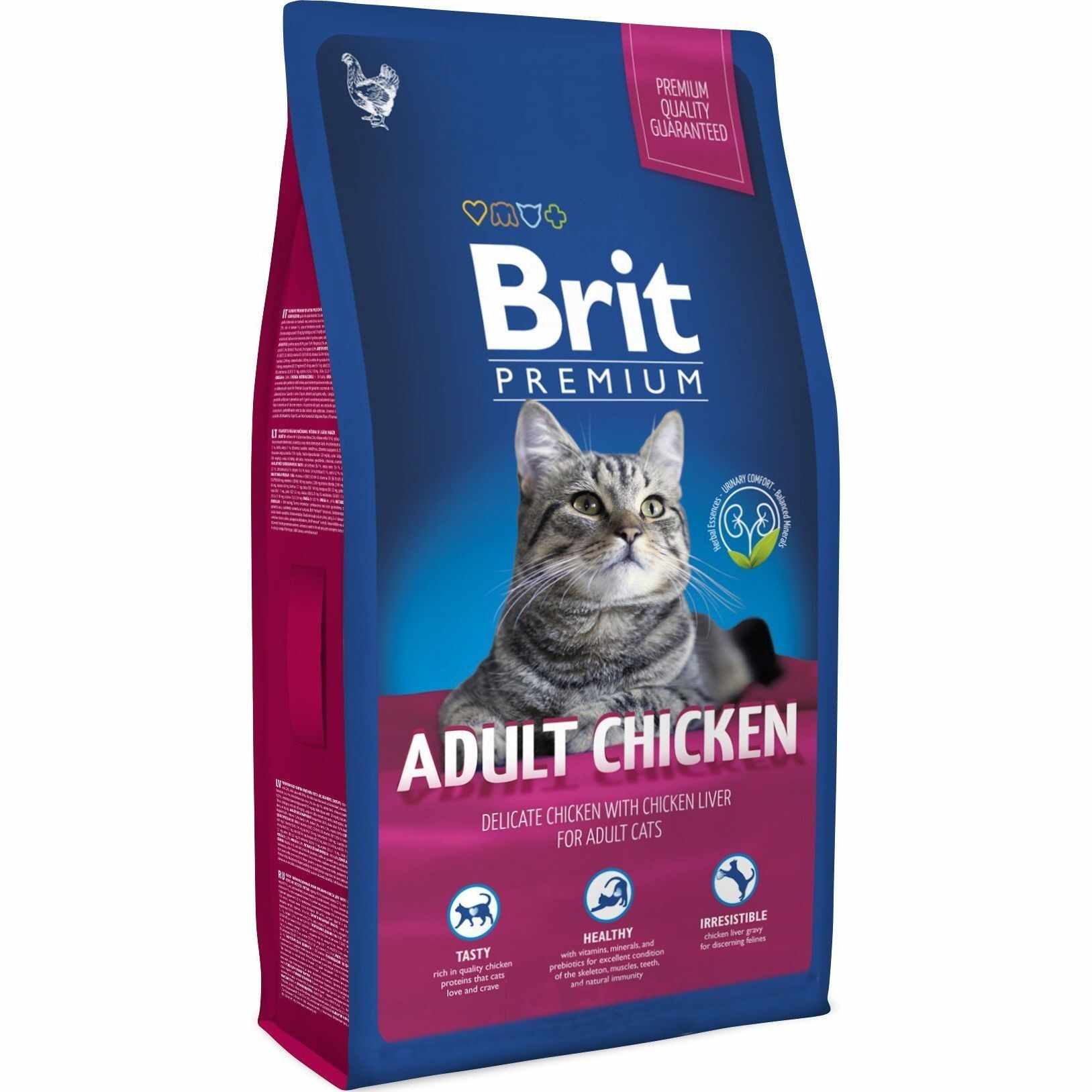 Brit Premium Cat Adult Chicken, 1.5 kg