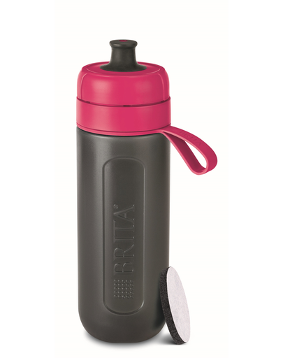 BRITA Sticlă cu filtru Fill&Go Active 0,6 L, roz