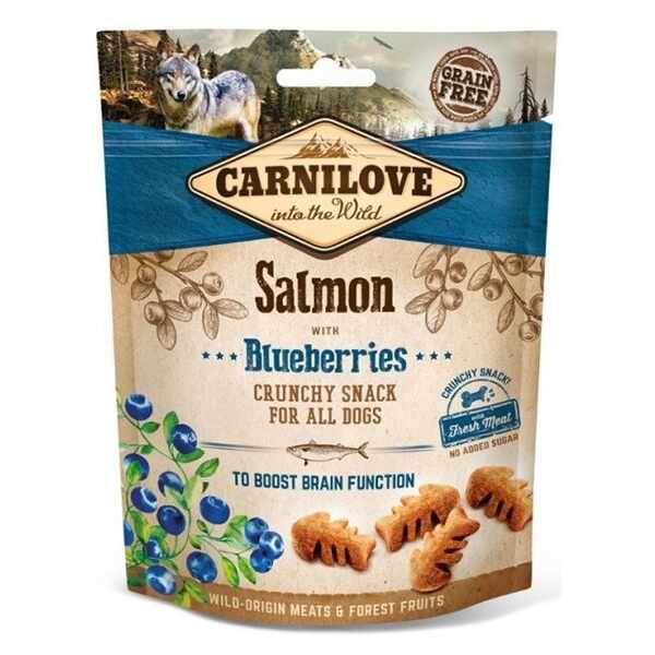 Carnilove Dog Crunchy Snack Salmon with Blueberries, 200 g