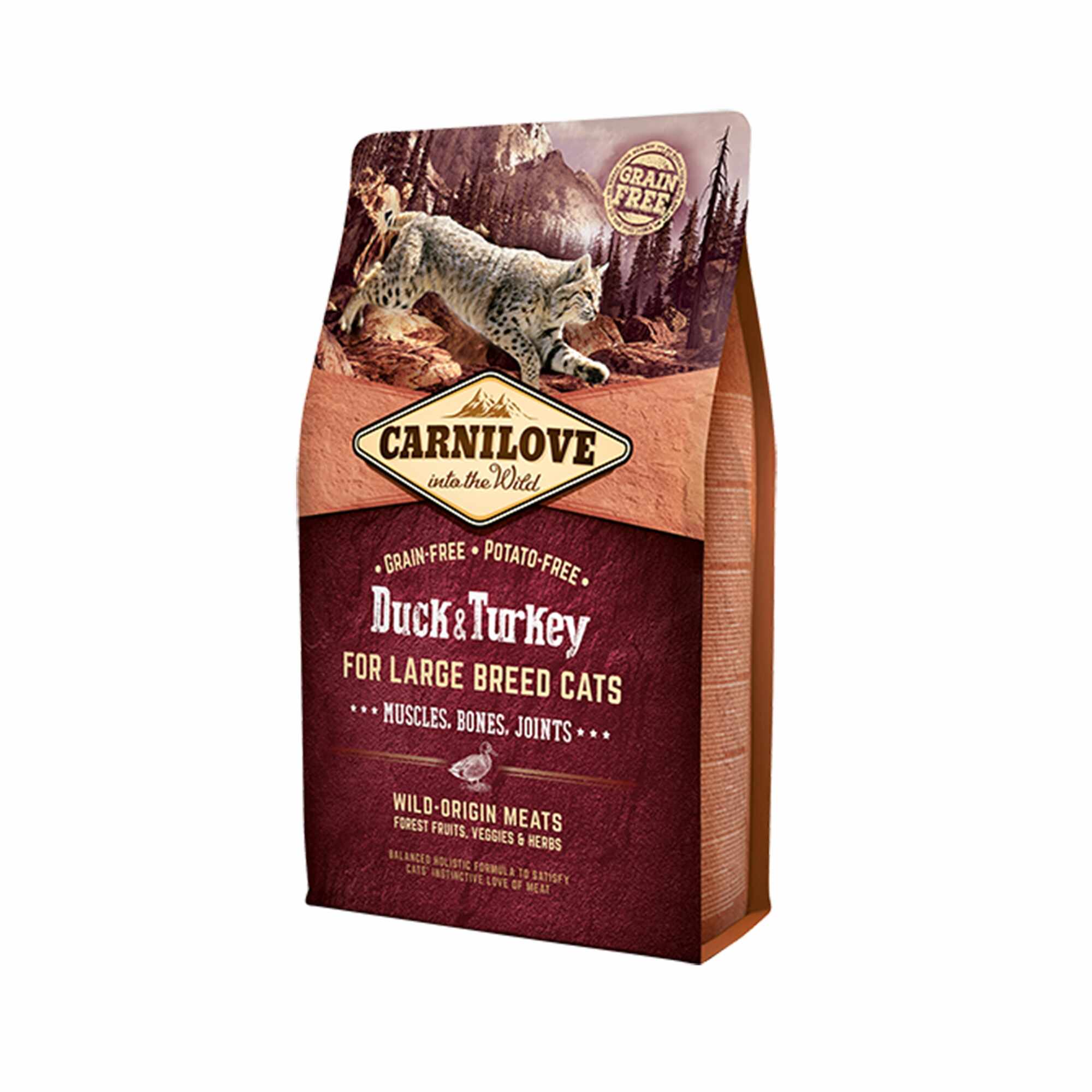 Carnilove Duck & Turkey Large Breed Cats, 2 kg