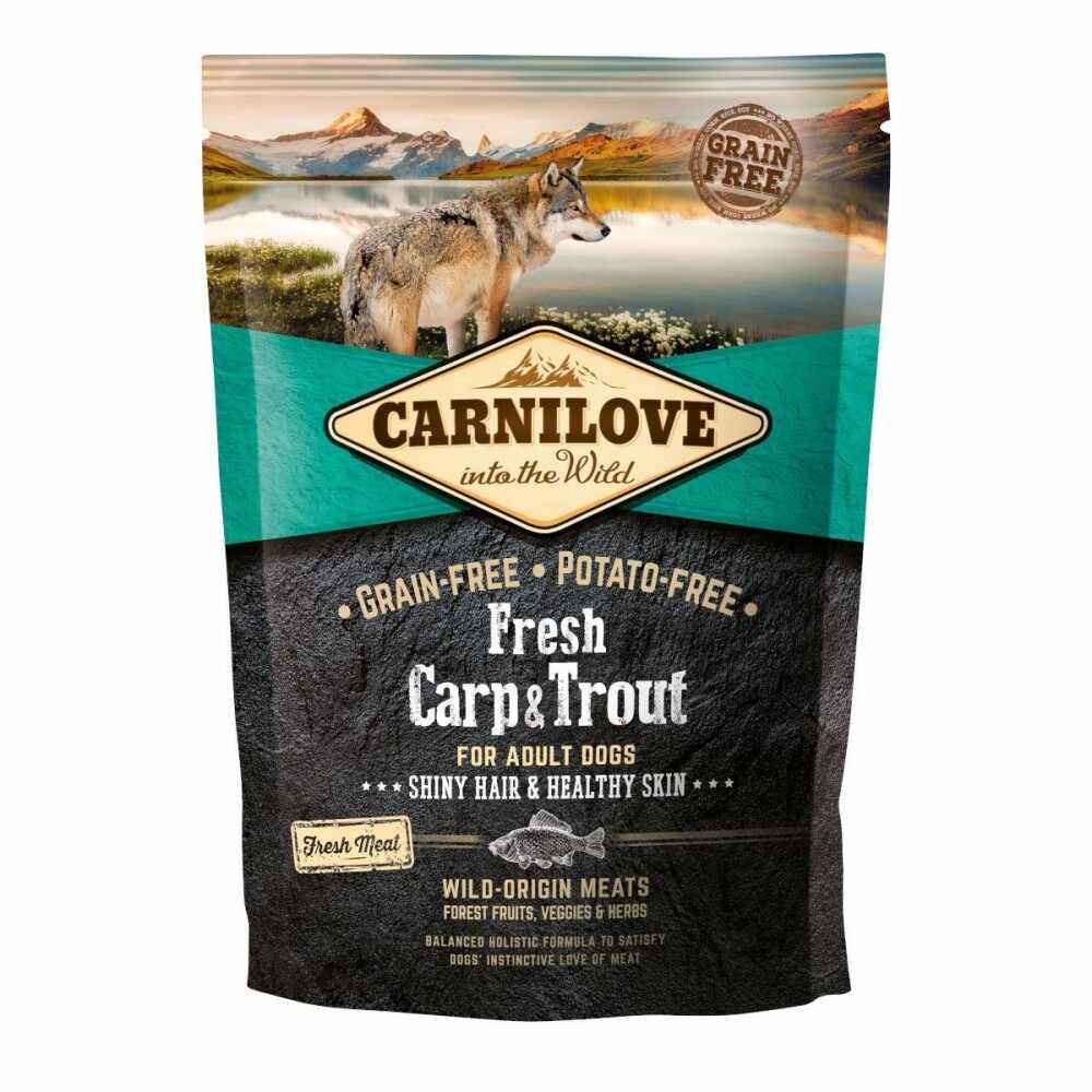 Carnilove Fresh Carp & Trout, Healthy Skin For Adult Dogs, 1.5 kg
