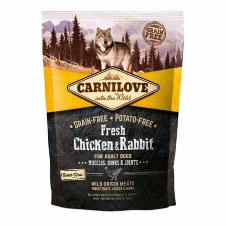 Carnilove Fresh Chicken & Rabbit, Bones & Joints For Adult Dogs, 1.5 kg
