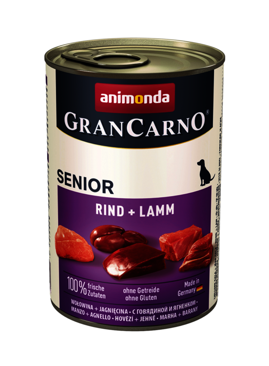 Hrana umeda caini, Grancarno Senior Dog Vita + Miel, 400 g