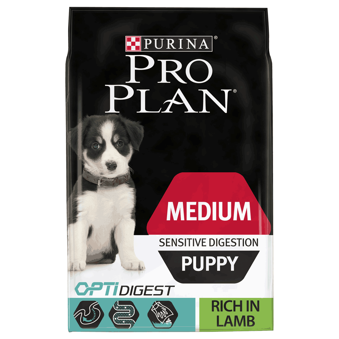 PRO PLAN Dog, Medium Puppy Sensitive Digestion Lamb, 12 kg