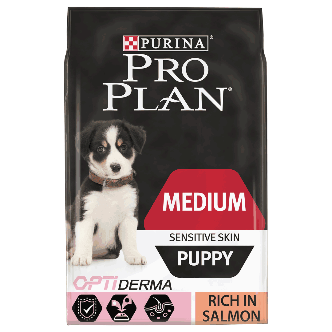 PRO PLAN Dog, Medium Puppy Sensitive Skin Salmon, 12 kg