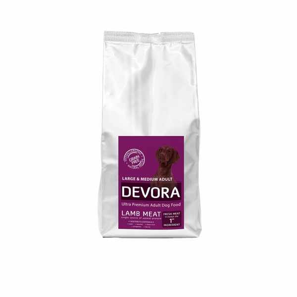 Devora Grain Free Adult Large & Medium, Miel, 7.5 kg