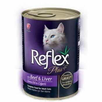 Hrana Umeda Reflex Plus Cat cu Vita si Ficat in Sos, 400 g