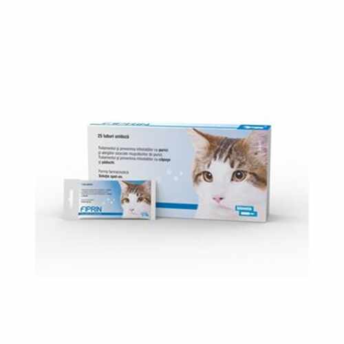 Solutie antiparazitara, Fiprin Spot Cat, 25 x 0,5 ml