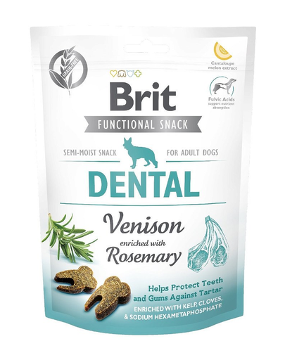 BRIT Care Dog Functional Snack Dental, vânat și rozmarin 150 g