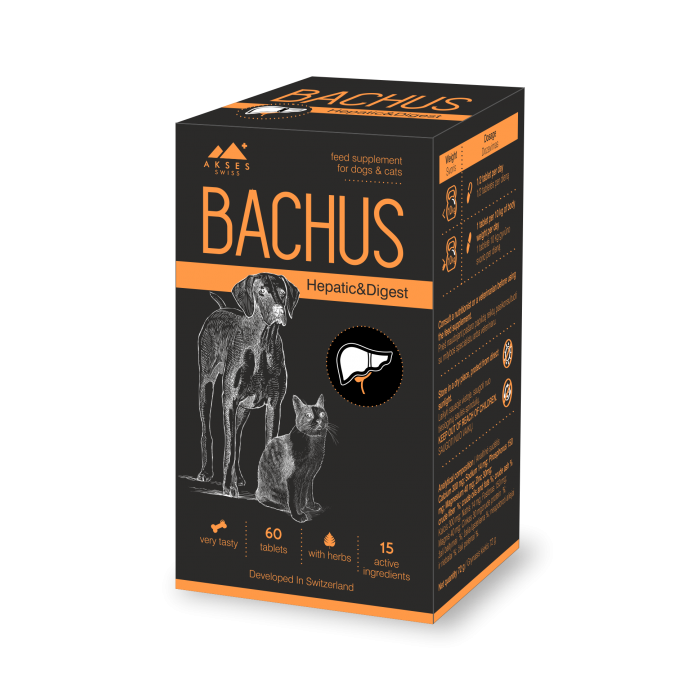 BACHUS Hepatic & Digest, suplimente nutritive pentru caini si pisici