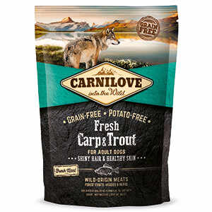 Carnilove Fresh Carp and Trout, Healthy Skin for Adult Dogs 1.5 kg