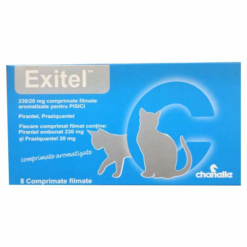 Exitel Cat, 230/ 20 mg, 8 comprimate
