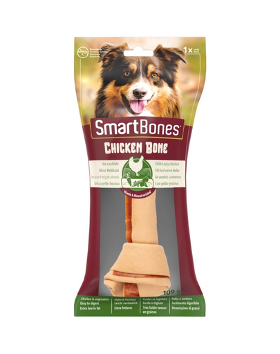 SmartBones Recompense pentru caini, cu pui si legume, large, 1 buc.