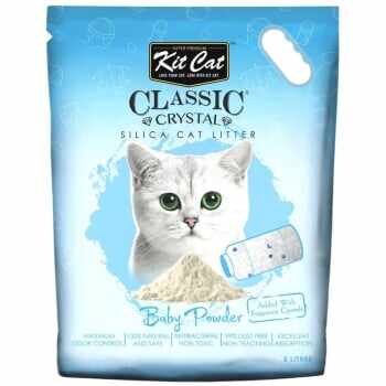 Asternut Igienic Pentru Pisici Kit Cat Crystal Baby Powder, 5 L