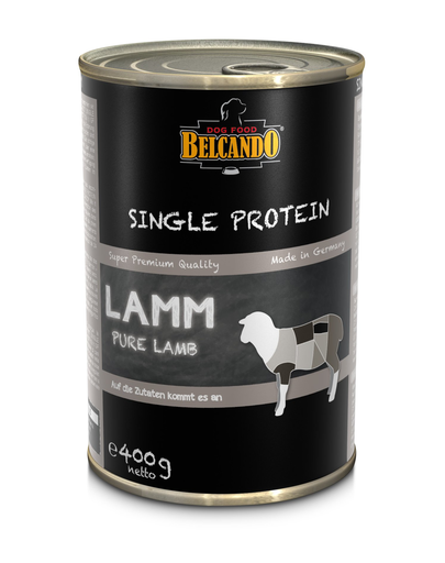 BELCANDO Single Protein hrana umeda pentru caini, cu miel, 400 g