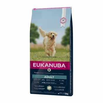 EUKANUBA Basic Adult L-XL, Miel și Orez, hrană uscată câini, 12kg