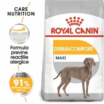Royal Canin Maxi Dermacomfort, hrană uscată câini, prevenirea iritațiilor pielii, 3kg