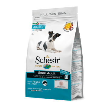 Schesir Dog Adult Small cu Peste, 2 kg