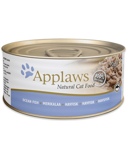 APPLAWS Hrana umeda pentru pisici, cu pesti de ocean, 12 x (6x70g)