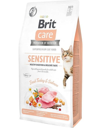 BRIT Care Cat Grain-Free Sensitive hrana uscata pisici adulte cu tract digestiv sensibil 400 g