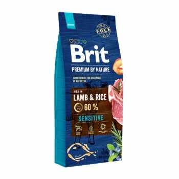 BRIT Premium By Nature Sensitive, Miel, pachet economic hrană uscată câini, sensibilitați digestive, 15kg x 2