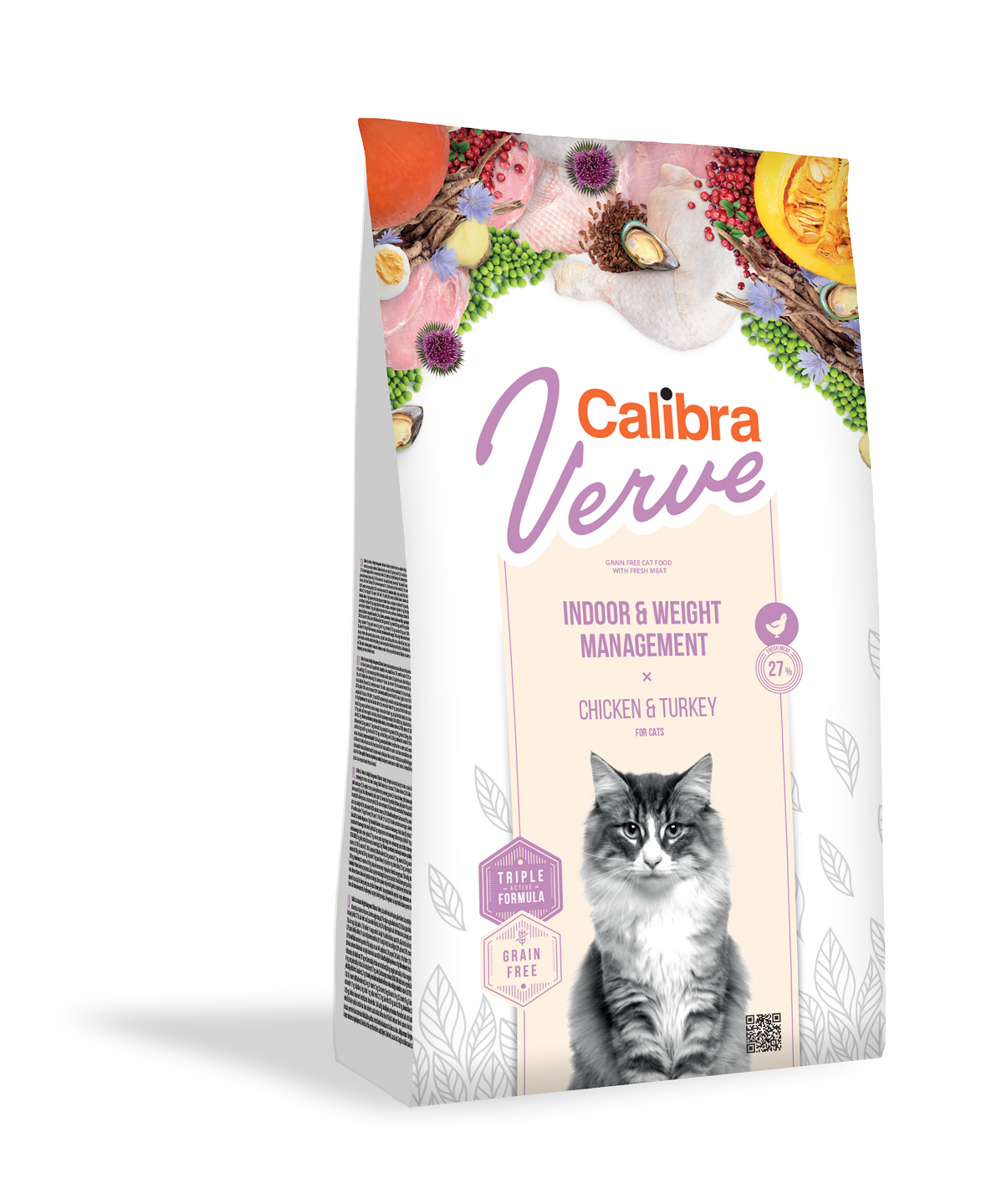 Calibra Cat Verve Grain Free Indoor & Weight, Chicken, 3.5 kg
