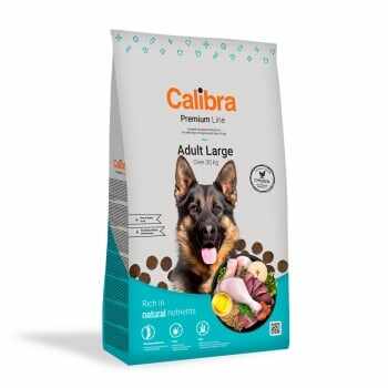 CALIBRA Premium Line Adult L, Pui, pachet economic hrană uscată câini, 12kg x 2