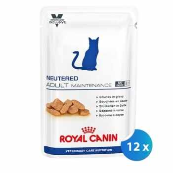 Pachet Royal Canin Neutered Adult Maintenance Cat, 12 x 100 g
