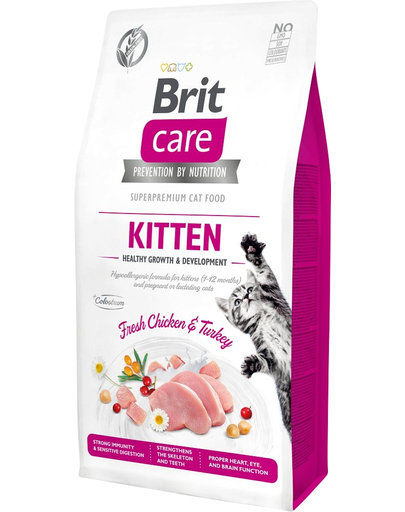 BRIT Care Cat Grain-Free Kitten Growth & Development hrana uscata pentru pui de pisica sau femele gestante, 2 kg