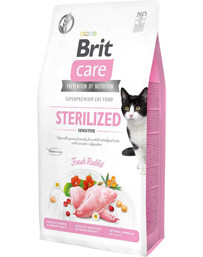 BRIT Care Cat Grain-Free Sterilized Sensitive hrana uscata pisici sterilizate cu tract digestiv sensibil 400 g