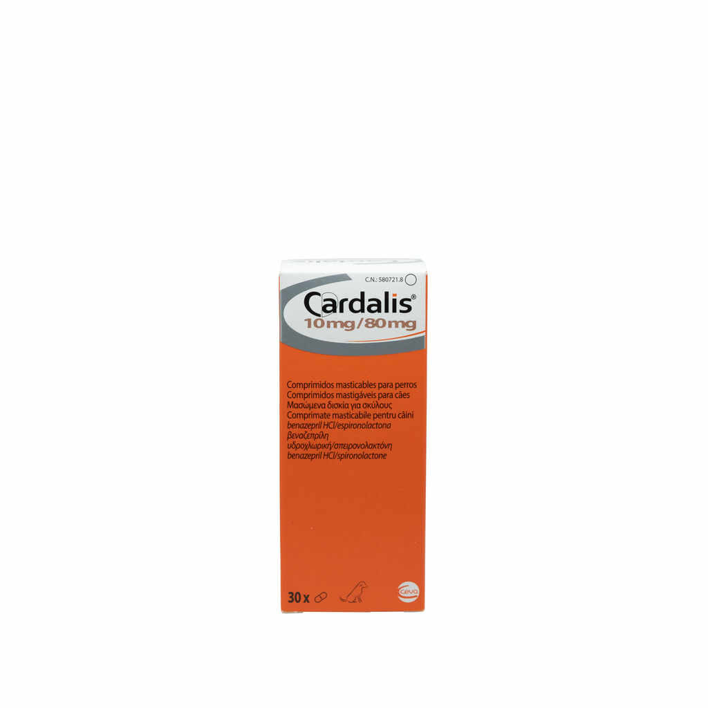 CARDALIS L pentru caini - 10 mg / 80 mg 30 tablete
