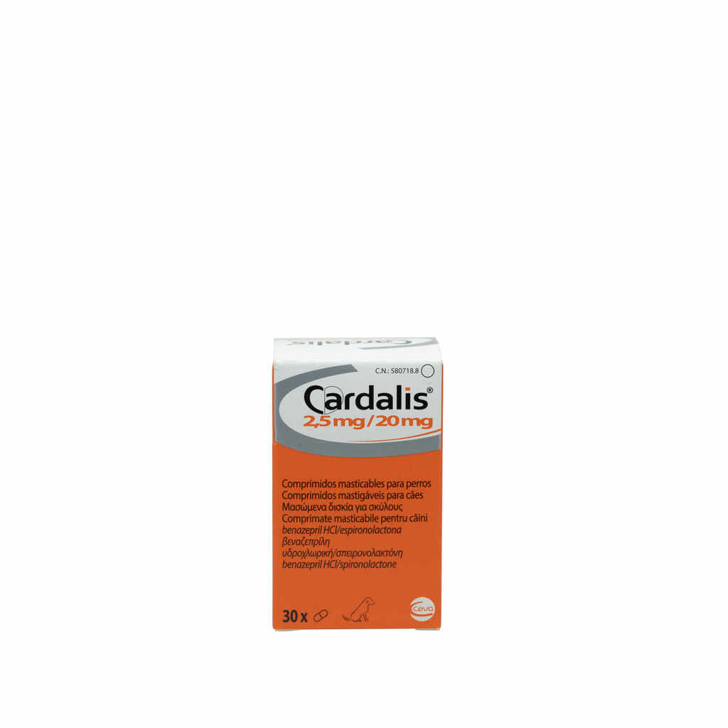 CARDALIS S pentru caini - 2.5 mg / 20 mg 30 tablete