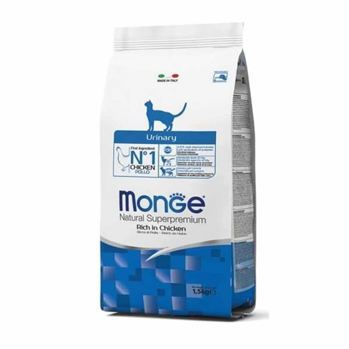Monge Natural Cat Urinary, pui, 1.5 kg