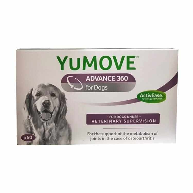 Supliment pentru articulatii, YuMOVE Advance 360 Dogs, 60 tablete