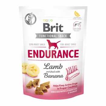 BRIT Care Functional Snack Endurance, Miel cu Banane, recompense funționale fără cereale câini, activitate intensa, 150g