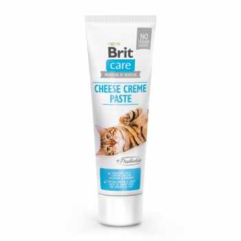 BRIT Care Paste Cheese Creme with Prebiotics, recompense funcționale pisici, sistem digestiv, pastă, 100g