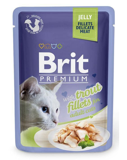 BRIT Premium Cat Fillets in Jelly păstrăv 85 g