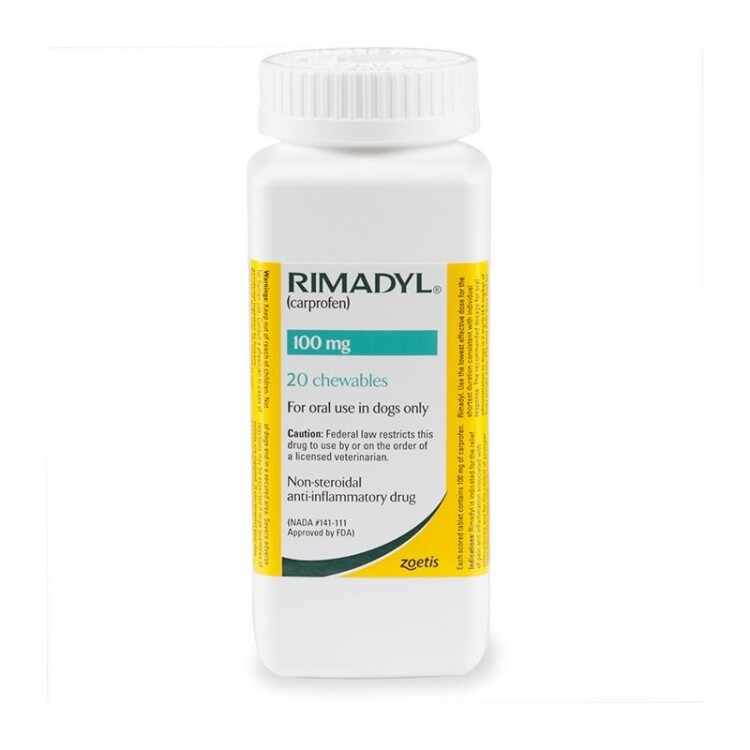 Rimadyl 100mg, 20 tablete