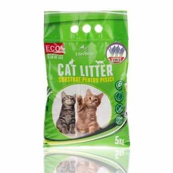 ENVIRO NATURALS Cat Litter, asternut ecologic zeolit pisici, lavandă, 5kg