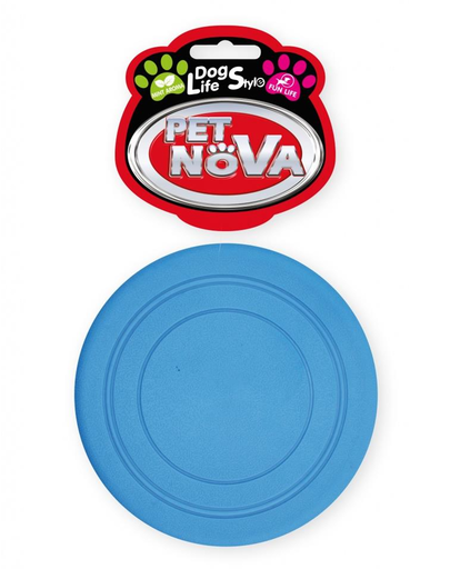 PET NOVA DOG LIFE STYLE, Frisbee pentru caine 18cm, albastru, aroma de menta
