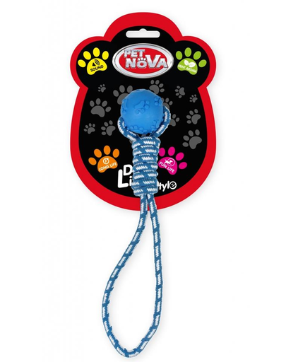 PET NOVA DOG LIFE STYLE MInge cu sfoara pentru caini, albastru, aroma de menta, 40cm