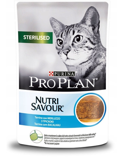 PURINA PRO PLAN Sterilised hrana umeda pisici sterilizate, carne de cod 24 x 85 g